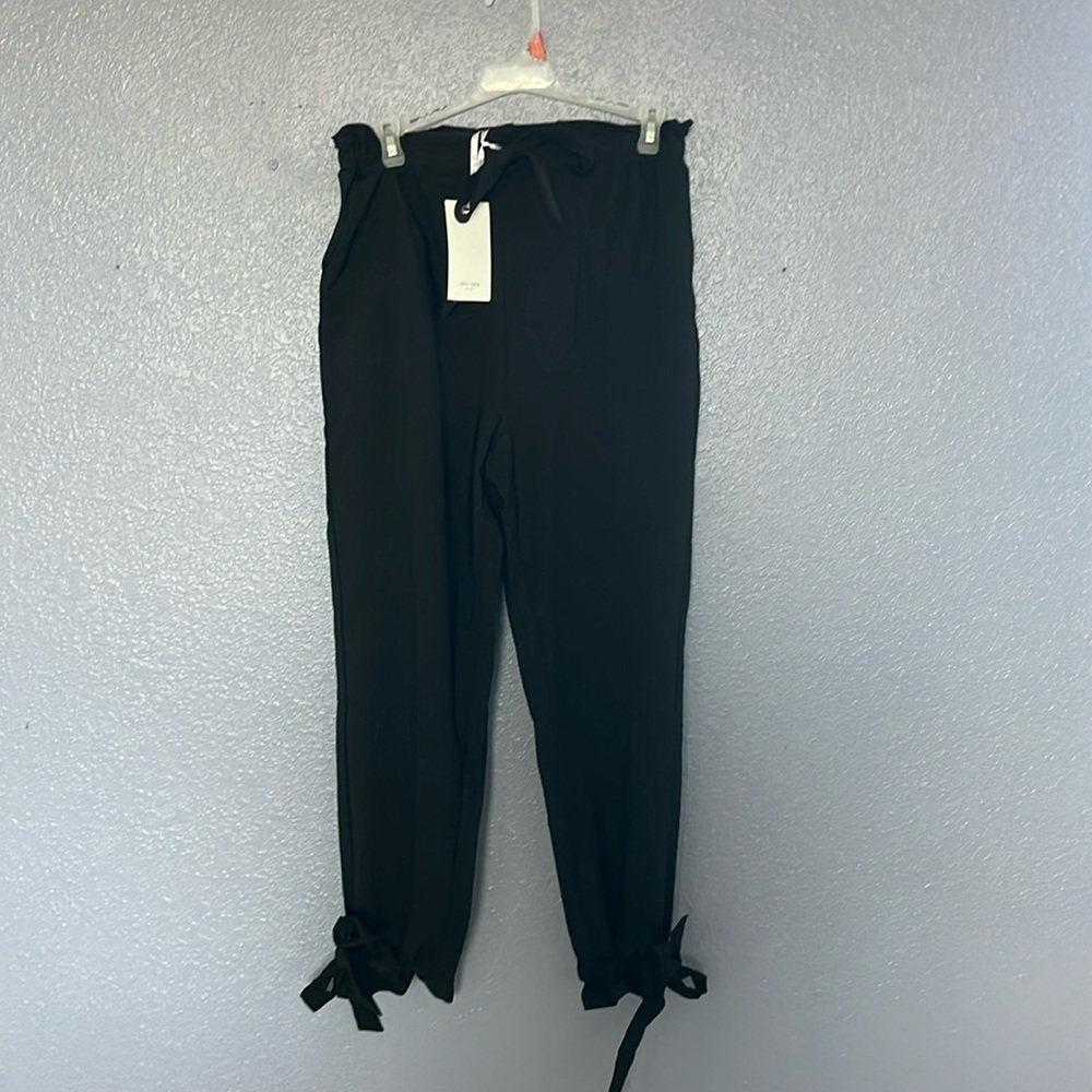 High waisted black dress pants